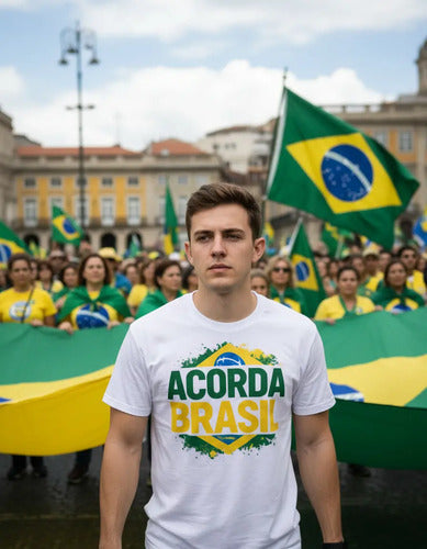 Camiseta Acorda Brasil - Coleção AcordaBrasil!™