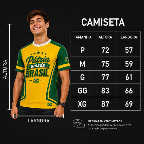 Camiseta Patriota Brasil - Coleção AcordaBrasil!™