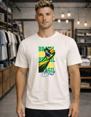 Camiseta Braço Forte Brasil - Coleção AcordaBrasil!™