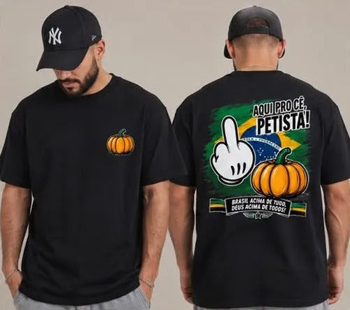 Camiseta Aqui Pro Cê Petista - Coleção AcordaBrasil!™