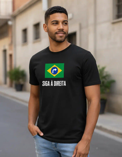 Camiseta Siga A Direita - Coleção AcordaBrasil!™