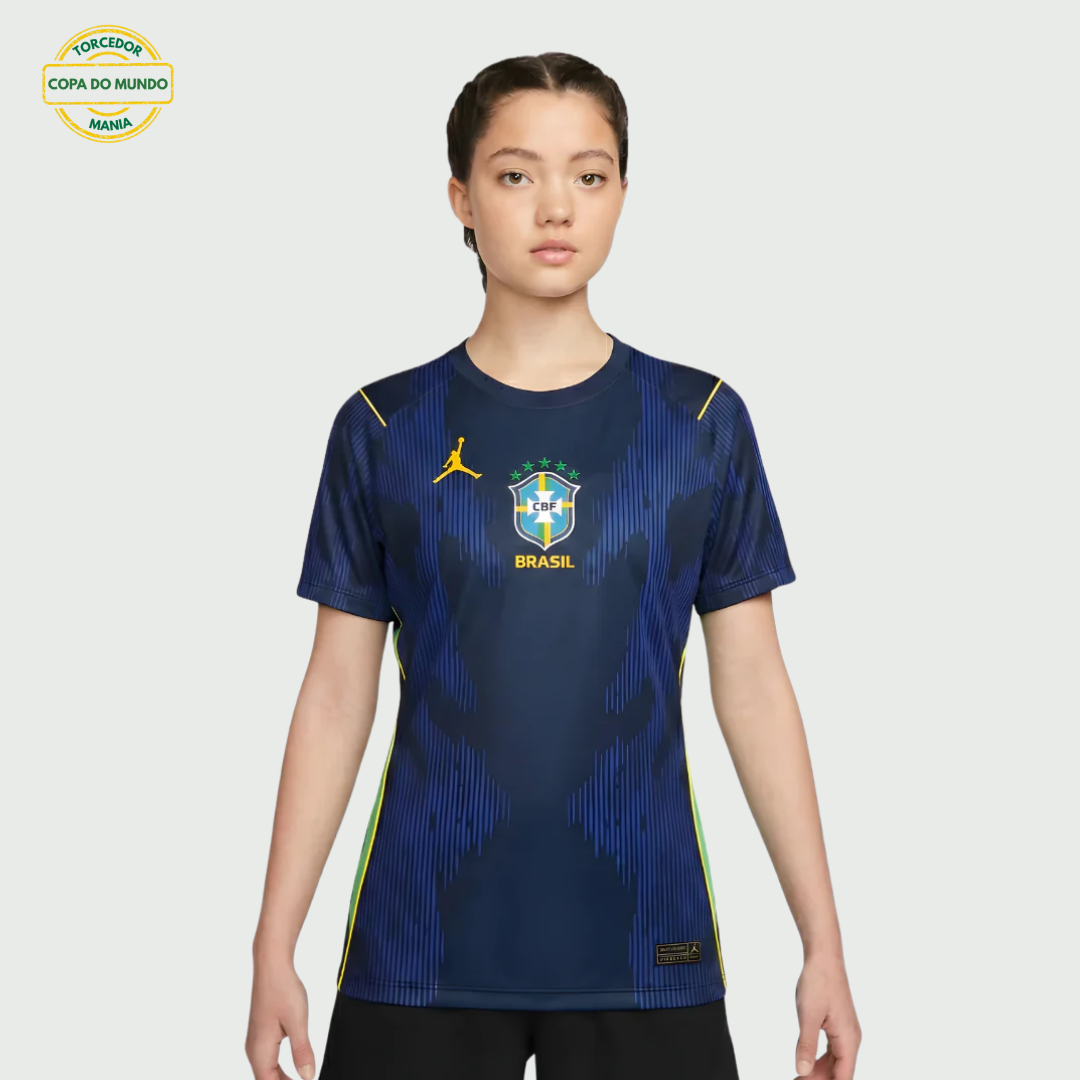 Camisa Feminina Seleção Brasileira 2026 Azul