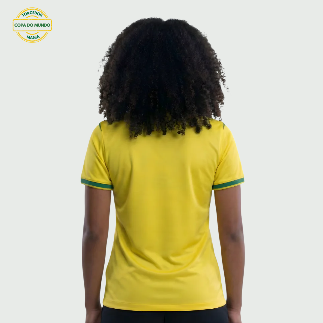 Camisa Feminina Seleção Brasileira 2026 Amarela