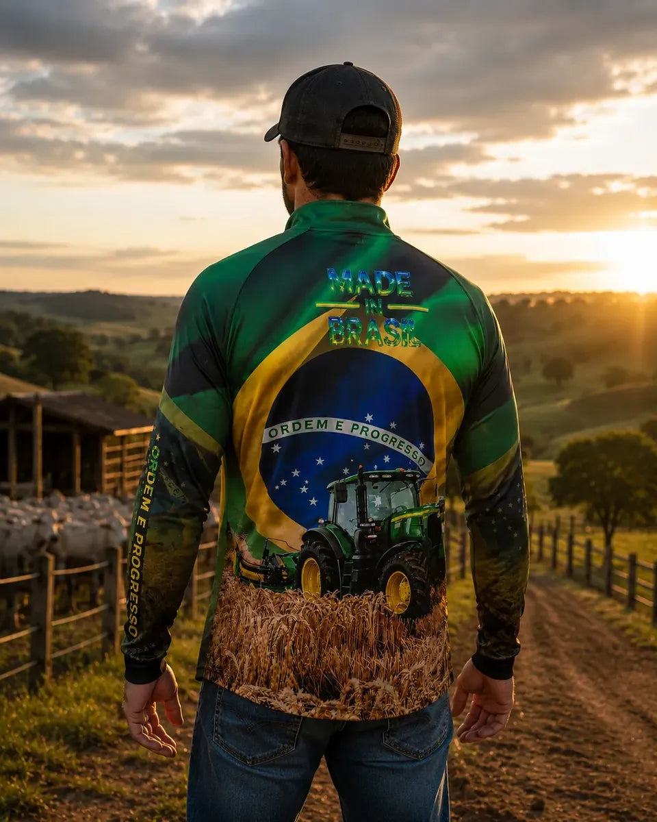 Camiseta AgroBrasil Bruto - Coleção AcordaBrasil!™ [UV50] [OFERTA LEVE 3 PAGUE 1]
