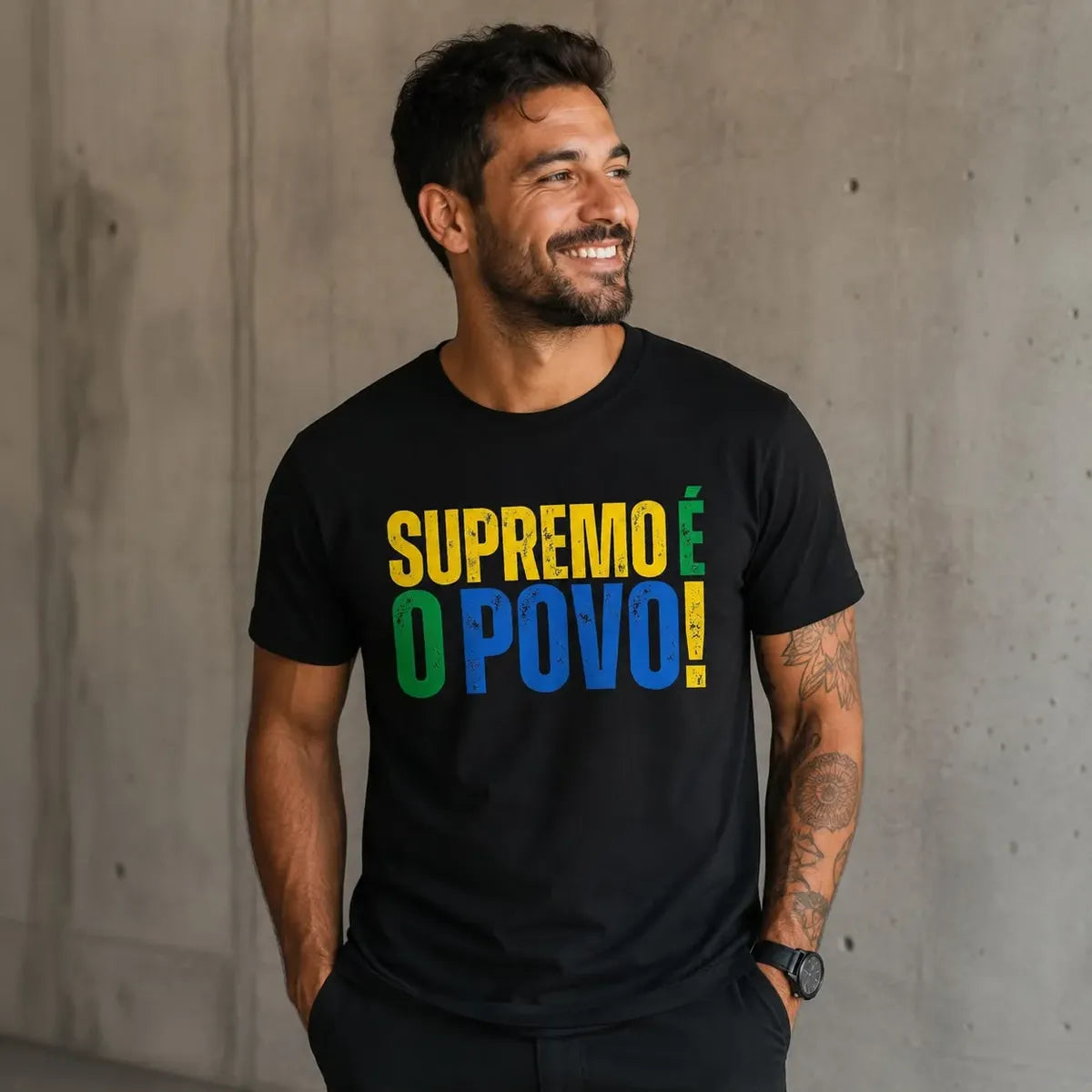 Camiseta Supremo É O Povo! - Coleção AcordaBrasil!™ [100% Algodão]