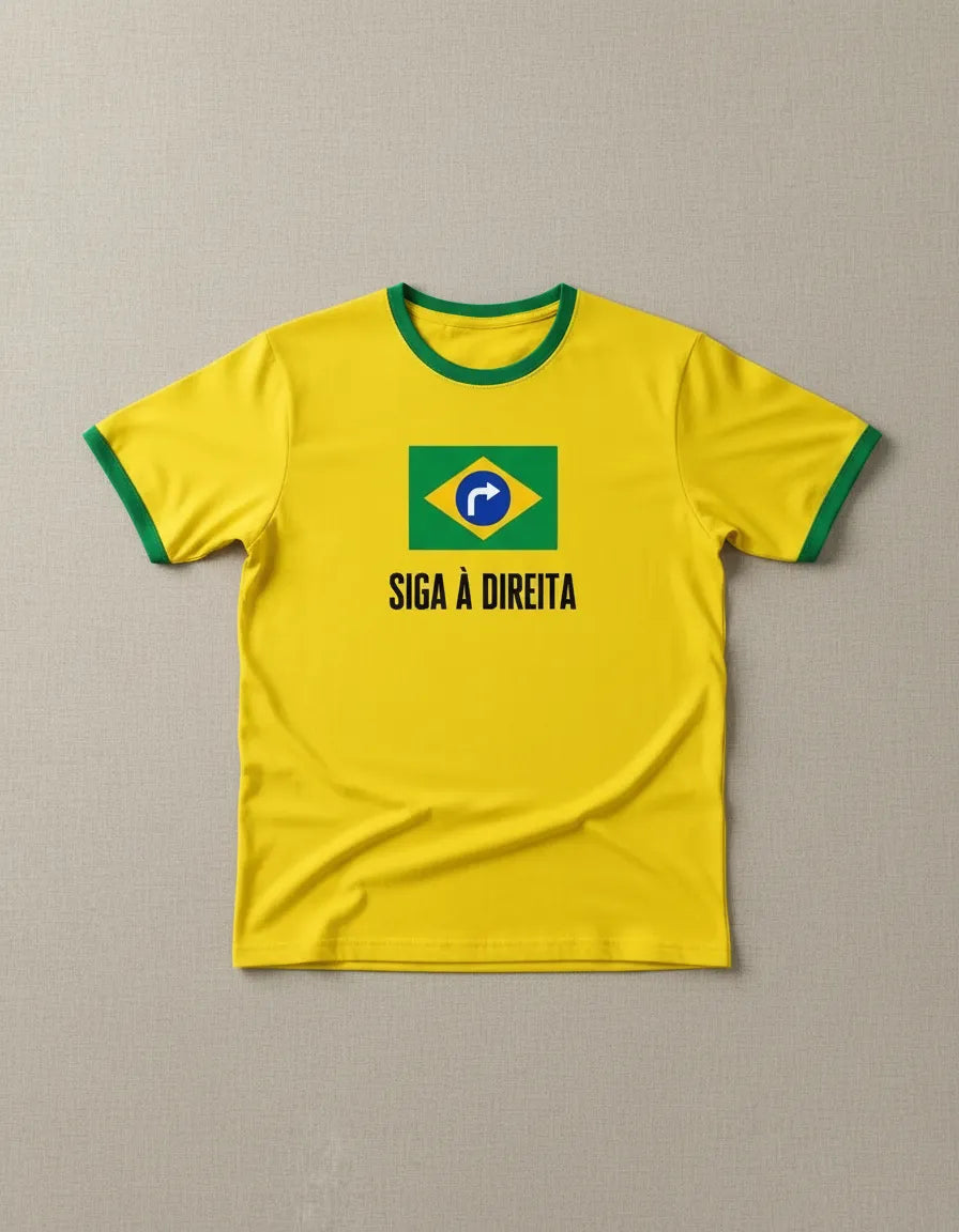 Camiseta Siga A Direita - Coleção AcordaBrasil!™