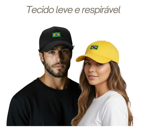 Boné Brasil Brasileiro - Coleção AcordaBrasil!™ [OFERTA PAGUE 3 LEVE 5]