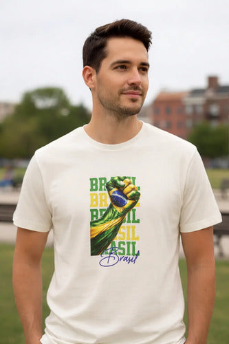 Camiseta Braço Forte Brasil - Coleção AcordaBrasil!™