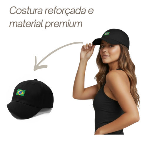 Boné Brasil Brasileiro - Coleção AcordaBrasil!™ [OFERTA PAGUE 3 LEVE 5]