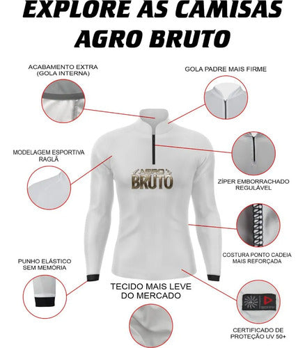 Camiseta Agro Bruto - Coleção AcordaBrasil!™  [Proteção UV+]