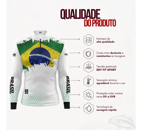 Camiseta Brasil UV - Coleção AcordaBrasil!™ [PROTEÇÃO UV]
