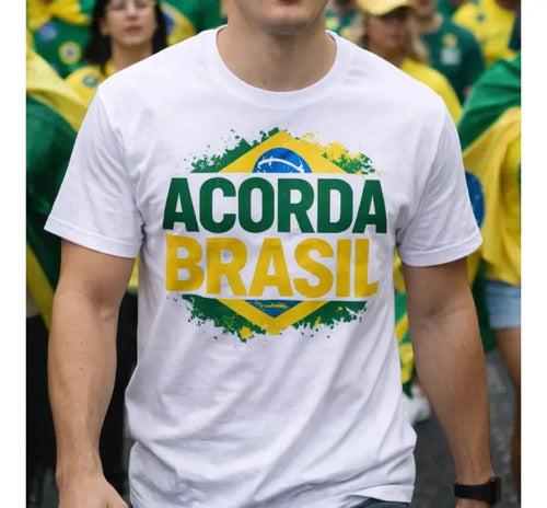 Camiseta Acorda Brasil - Coleção AcordaBrasil!™