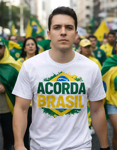 Camiseta Acorda Brasil - Coleção AcordaBrasil!™