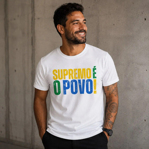 Camiseta Supremo É O Povo! - Coleção AcordaBrasil!™ [100% Algodão]