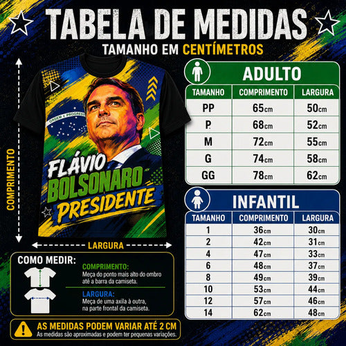 Camiseta Flávio Presidente - Coleção AcordaBrasil!™