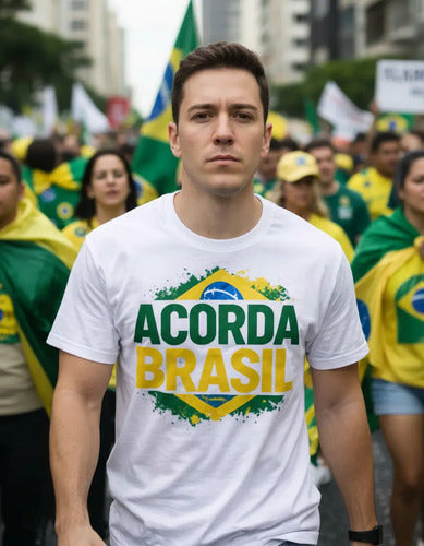 Camiseta Acorda Brasil - Coleção AcordaBrasil!™