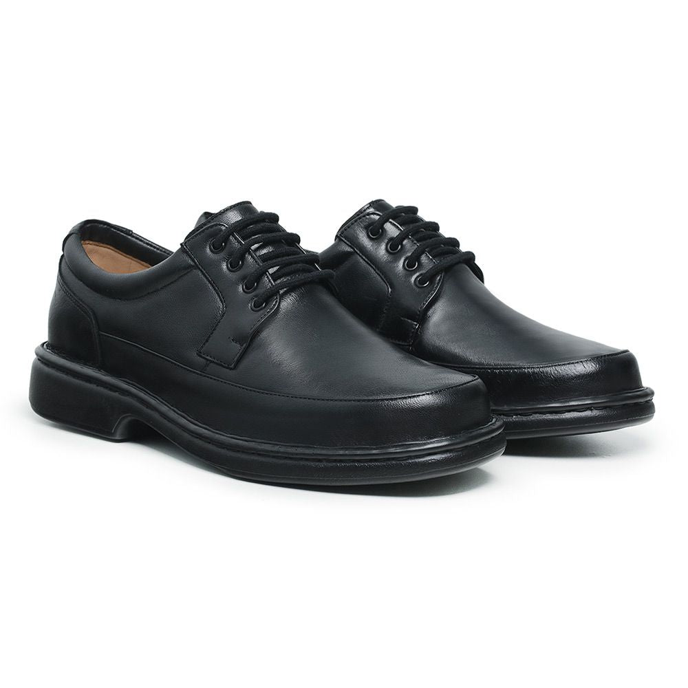 Sapato Masculino De Couro Legítimo Comfort Plus - CS28 Preto