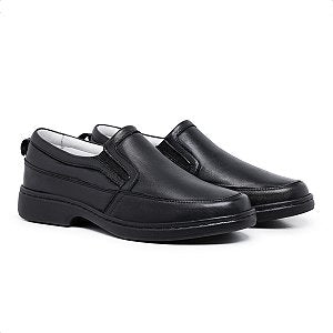 Sapato Masculino De Couro Legítimo Comfort Plus - CS28 Preto