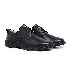 Sapato Masculino De Couro Legítimo Comfort Plus - CS28 Preto